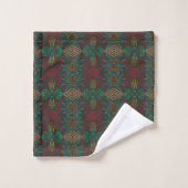 Azteken Native American Geometrisch Gestreept Patr Bad Handdoek (Wasdoekje)