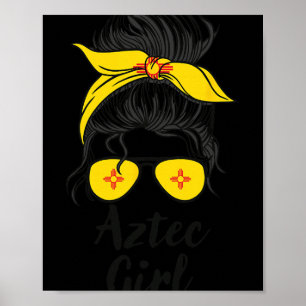 Azteken New Mexico Vrouwen Meisje Poster
