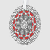 Azteken ontmoeten Alien Acryl Ornament (voorkant)