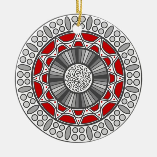 Azteken ontmoeten Alien Ornament (Voorkant)