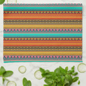 Aztekenstrepen keukendoek theedoek (Gevouwen)