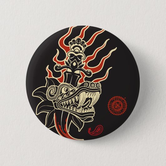 AZTK-Qutzal Ronde Button 5,7 Cm (Voorkant)