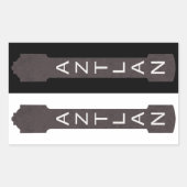 aztlan theatersignaal rechthoekige sticker (Voorkant)