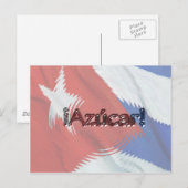 Azucar op Cubaanse vlag Briefkaart (Voorkant / Achterkant)