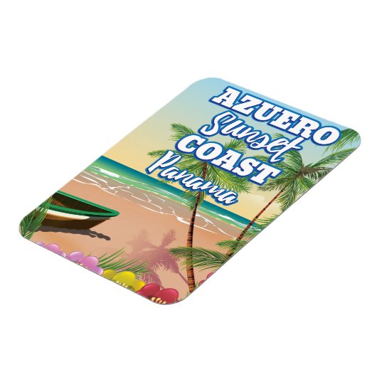 Azuero Sunset Coast Panama strand reisposter Magneet (Linkerzijde)