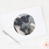 Azul eerste stuurman ronde sticker (Envelop)