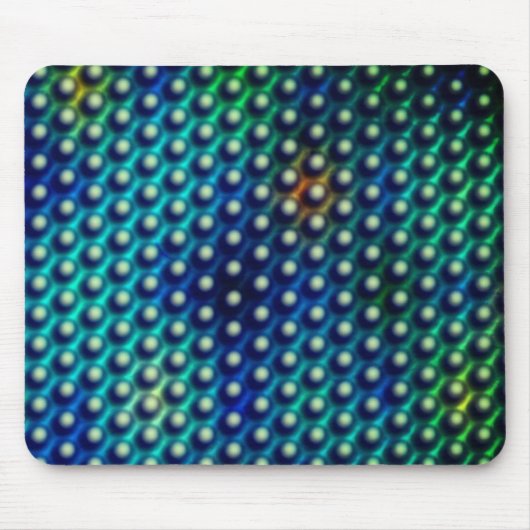 Azul esverdeado com "esferas em relevant" muismat (Voorkant)