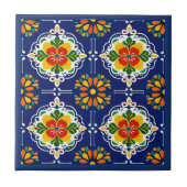 Azul Flor Mozaïek Tegeltje (Voorkant)