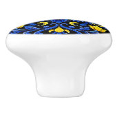 Azul Flor Noite Keramische Knop (Zijkant)