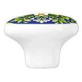 Azul Flor Radiante  Keramische Knop (Zijkant)