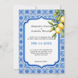 🍋💙Azul & Limone Romance – Foto-editie Kaart