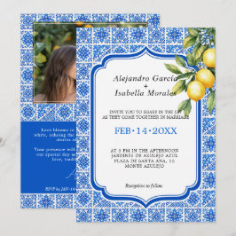 🍋💙Azul & Limone Romance – Foto-editie Kaart