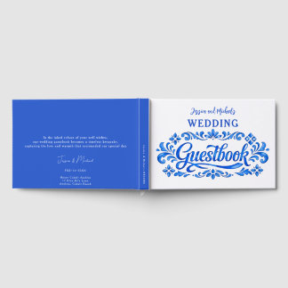 💍🍋💙Azul & Limone Romance Trouwgastenboek Gastenboek