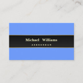 AZUL LIMPIO ELEGANTE CLASICO PROFESIONAL VISITEKAARTJE
