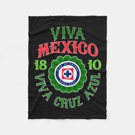 Azul - Onafhankelijkheidsdag van Mexico Fleece Deken (Voorkant)