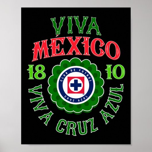 Azul - Onafhankelijkheidsdag van Mexico Poster (Voorkant)