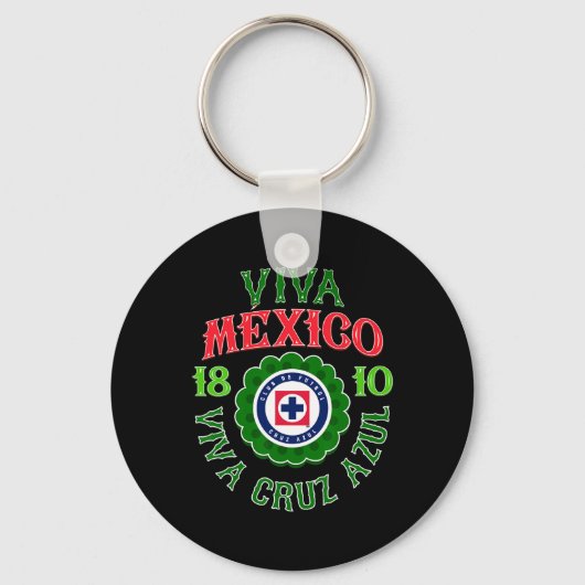 Azul - Onafhankelijkheidsdag van Mexico Sleutelhanger (Voorkant)