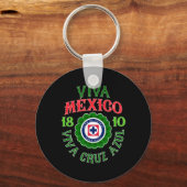 Azul - Onafhankelijkheidsdag van Mexico Sleutelhanger (Voorkant)