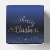 azul Royal degradado de papá Noel Bedankdoosjes (Bovenkant)
