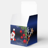 azul Royal degradado de papá Noel Bedankdoosjes (Geopend)