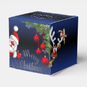 azul Royal degradado de papá Noel Bedankdoosjes (Achterkant)