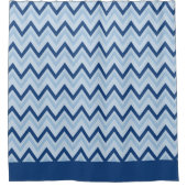 Azul Sapphire Chevron Douchegordijn (Voorkant)