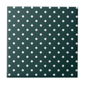 Azul Verde Polka Dots Tegeltje