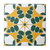 Azulejo Amarillo y Verde Tegeltje (Voorkant)