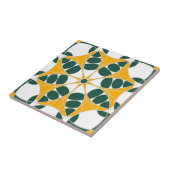 Azulejo Amarillo y Verde Tegeltje (Zijkant)