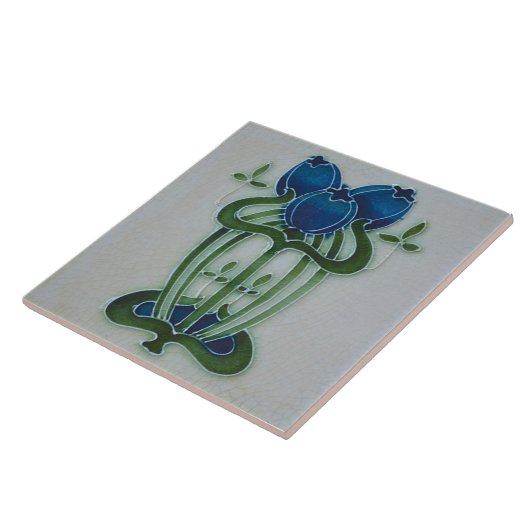 Azulejo Art Nouveau Ceramic Fireplace Wall Tile Tegeltje (Zijkant)