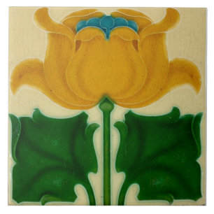 Azulejo Art nouveau ceramic tegel Tegeltje