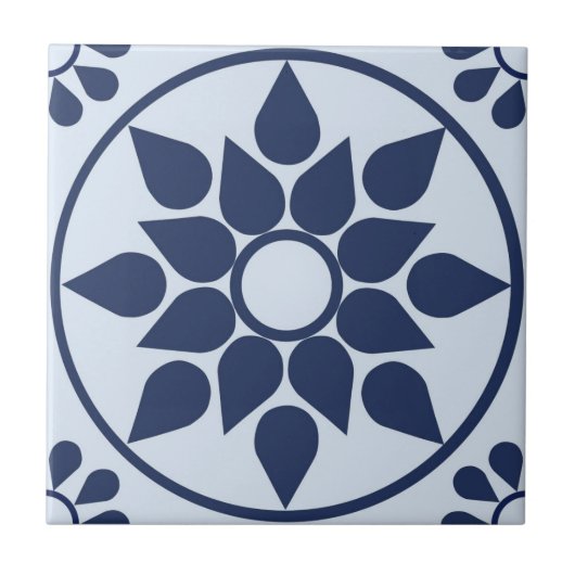 Azulejo azul tegeltje (Voorkant)