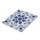 Azulejo blauw en wit mozaïek bulk tegeltje (Zijkant)