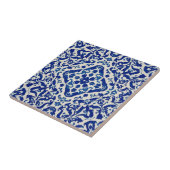 Azulejo blauw en wit mozaïek vintage bulk tegeltje (Zijkant)