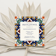 Azulejo blauw kleurrijk mediterraan vrijgezellenfe