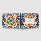 Azulejo blauw Portugees tegels Mexicaans Gastenboek (Volledig)