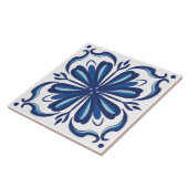 Azulejo Blauw Wit Modern Classic Mediterraan Tegeltje (Zijkant)