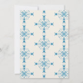 Azulejo Blauwe Huwelijksuitnodiging Kaart (Achterkant)