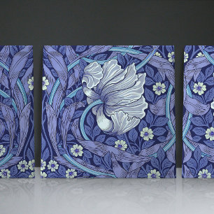 Azulejo Blauwe Pimpernel Naadloos 1/2 William Morr Tegeltje