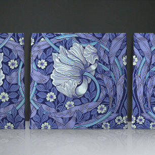 Azulejo Blauwe Pimpernel Naadloos 2/2 William Morr Tegeltje