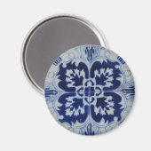 Azulejo bloem magneet (Voorkant / Achterkant)