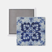 Azulejo bloem magneet (Voorkant / Achterkant)