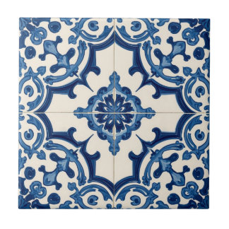 Azulejo blue and white mosaic vintage bulk tegeltje