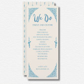Azulejo Blue Wedding Programma