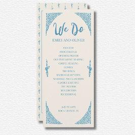 Azulejo Blue Wedding Programma