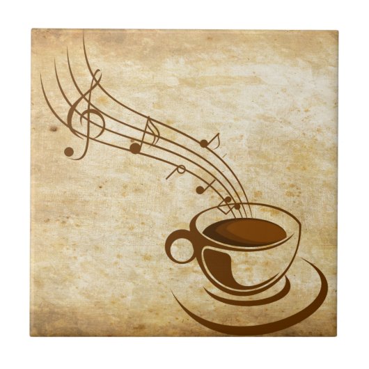 Azulejo Café com Musica Tegeltje (Voorkant)