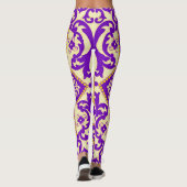 Azulejo Ceramic Style Ornament Monogram Leggings (Achterkant)