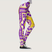 Azulejo Ceramic Style Ornament Monogram Leggings (Rechts)