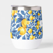 Azulejo Citroenen Blauwe bladeren (Rechts)