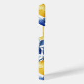 Azulejo Citroenen Blauwe bladeren iPhone Hoesje (Rechterkant)